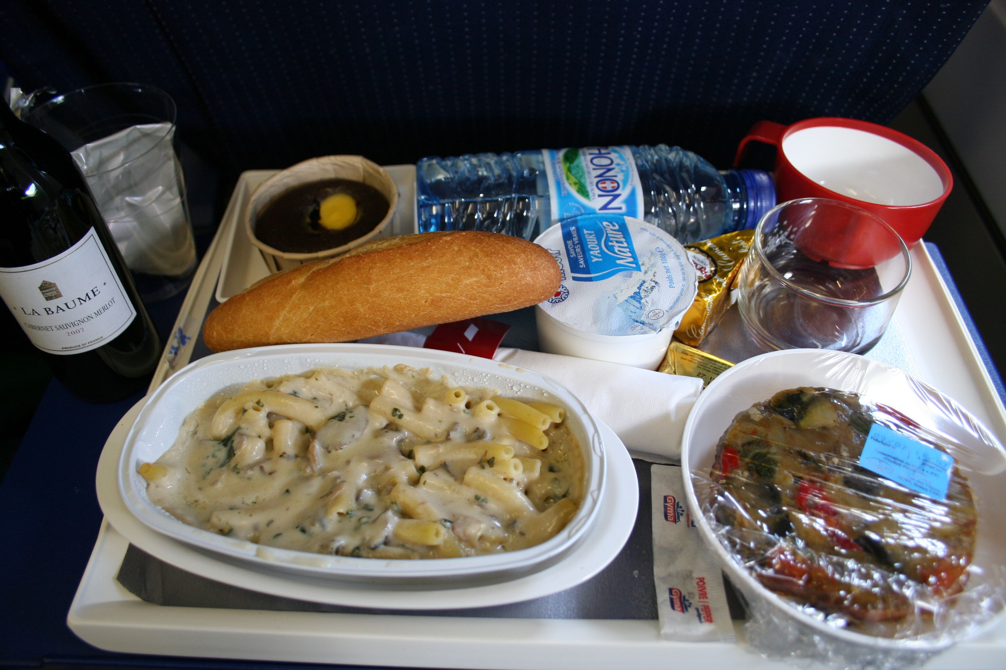 Air France Meal on a Tray  Ruth E Hendricks Photography