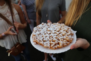 Funnel Cake Stand with Fireworks
